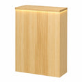 Eleganter Empfangstresen mit abschließbaren Schubladen, 80 cm, für Büro und Zuhause, modernes Design in stilvollem Braun