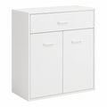 Moderner Sideboard-Schrank mit Schublade und Türen, Weiß, 60x30x75cm