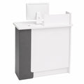 Stilvoller L-förmiger Schreibtisch mit Schublade – Erhältlich in 80/100/120 cm für Büro und Empfangsbereich