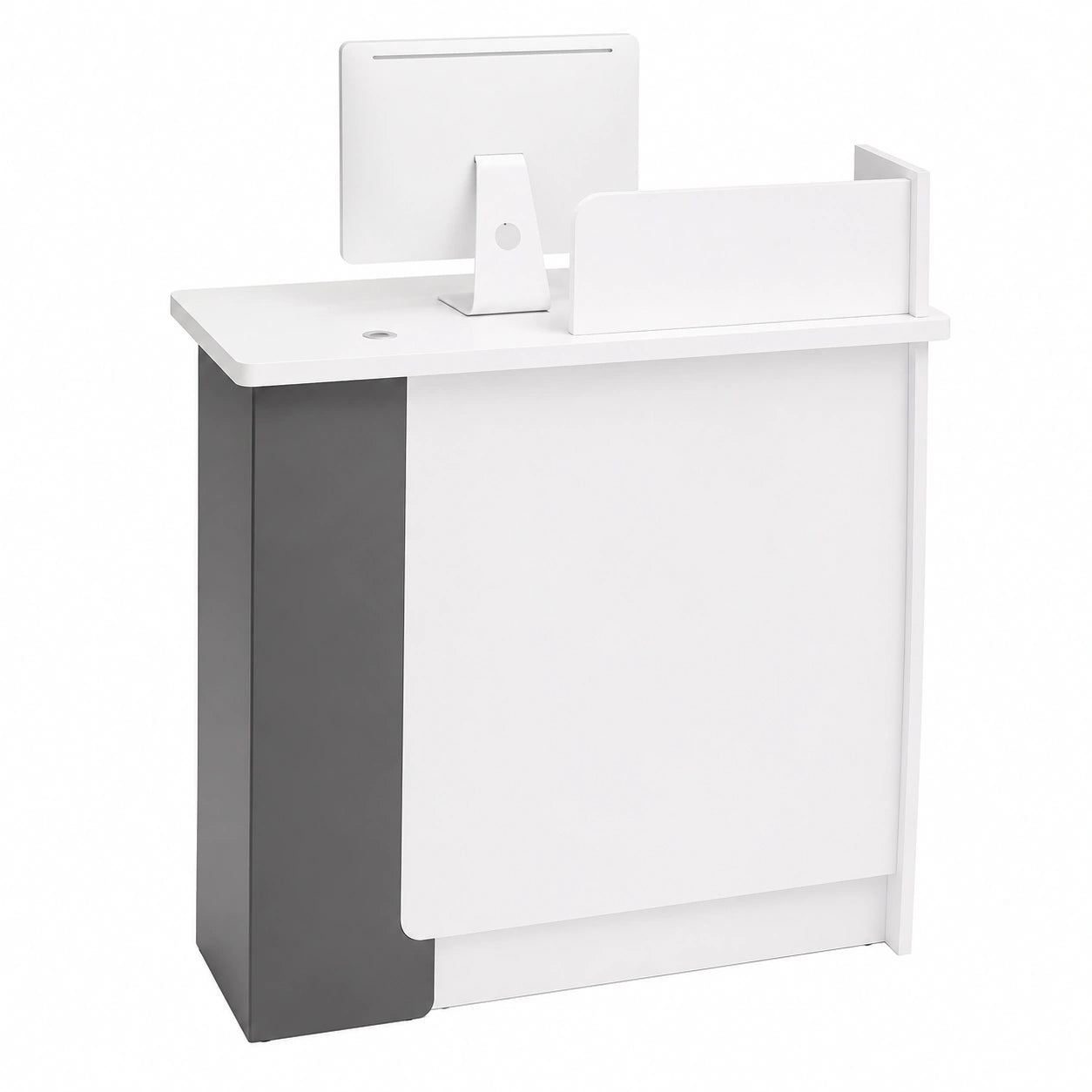 Stilvoller L-förmiger Schreibtisch mit Schublade – Erhältlich in 80/100/120 cm für Büro und Empfangsbereich