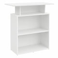 Moderne Rezeptionstheke aus Holz in Weiß, 100x40x104 cm