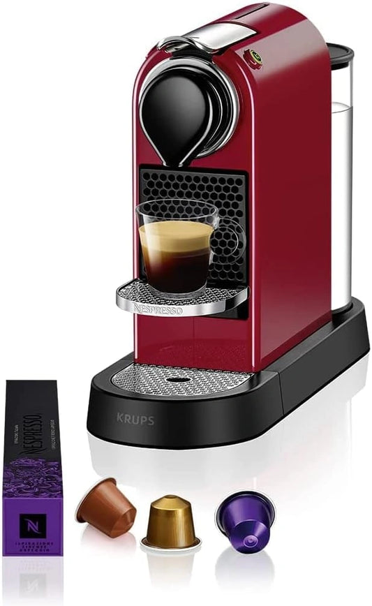 Ekspres do kawy Krups XN7415, 1260 W, 1 l, kolor czerwony