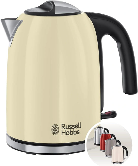 Czajnik elektryczny Russell Hobbs, 2400 W, 1,7 l, kolor beżowy