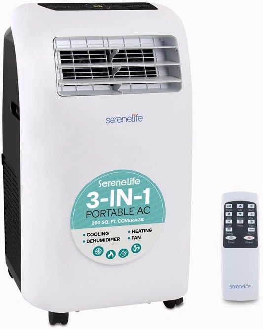 Klimatyzator SereneLife, 7000 BTU, programator czasowy