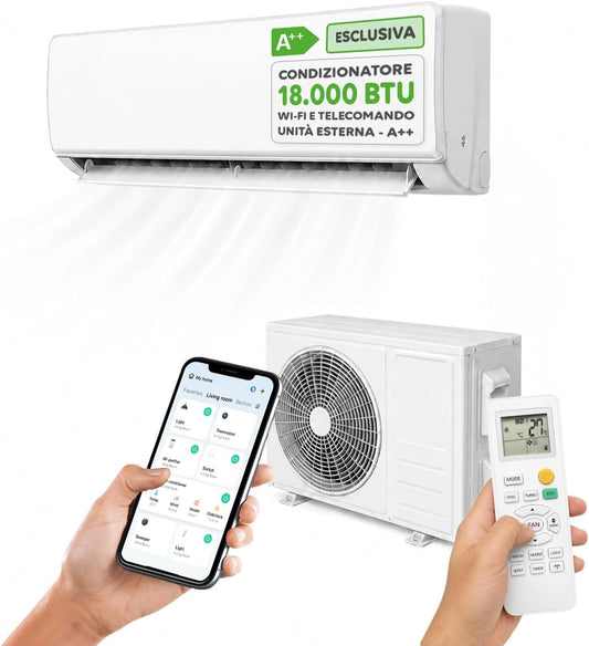 Klimatyzator Wintem, 18000 BTU, Wi-Fi, z pompą ciepła