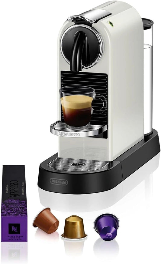 Ekspres do kawy Nespresso, kolor biały i beżowy