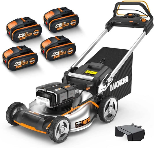 Kosiarka do trawy WORX WG761E, 70 l, 4 Ah, 80 V, do 1000 m²
