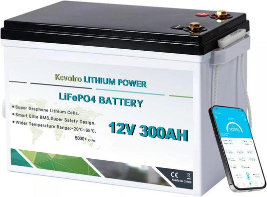 Akumulator LiFePO4, 3840 W, 300 Ah, 12 V