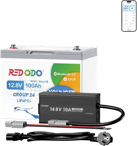 Akumulator Redodo, 100 Ah, 12 V