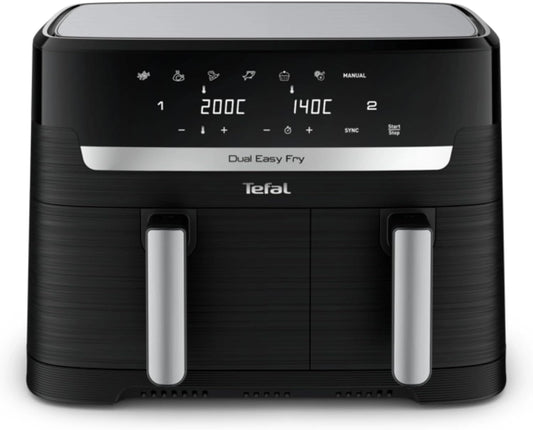 Frytkownica beztłuszczowa Tefal EY9018, 8,3 l, szuflady, kolor czarny