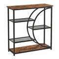 Eleganter 75 cm Konsolentisch, Industrielles Design mit 5 Ablagefächern - Perfekt für Flur und Wohnzimmer