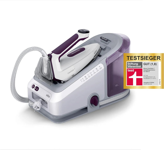 Zbiornik na wodę Braun CareStyle, 2700 W, 2 l, kolor biały i fioletowy