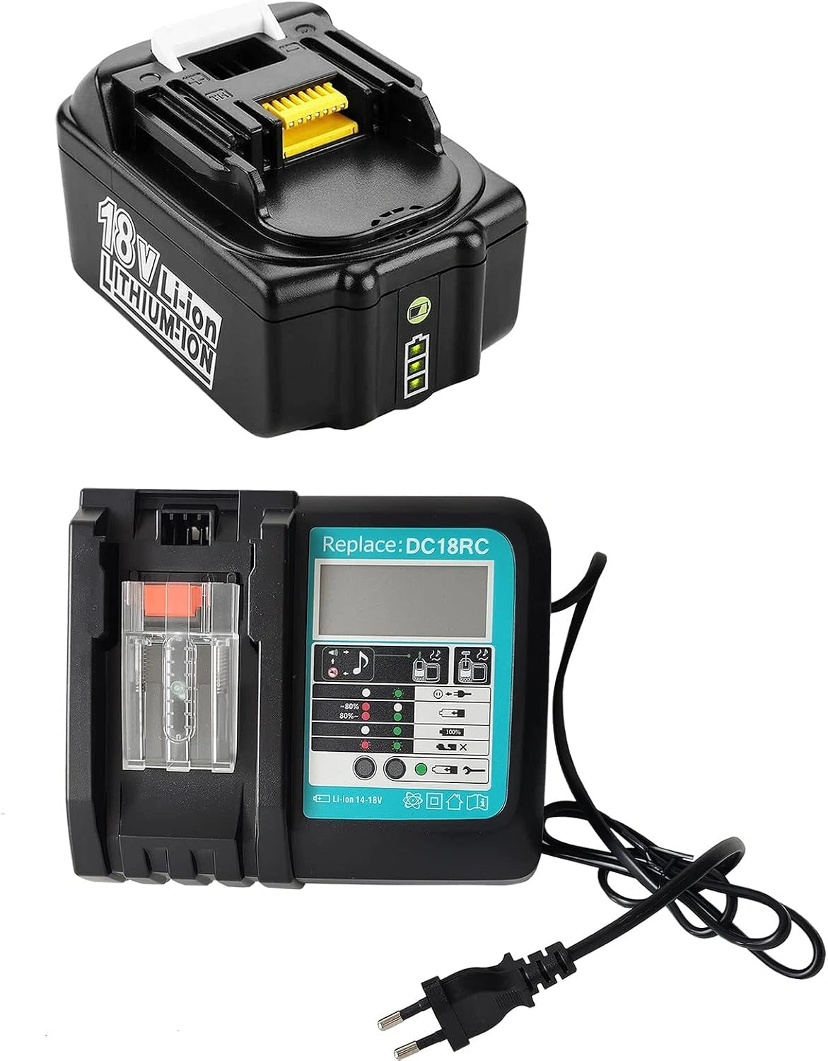 Ładowarka akumulatorów DC18RC BL1850B, 5 Ah, 18 V