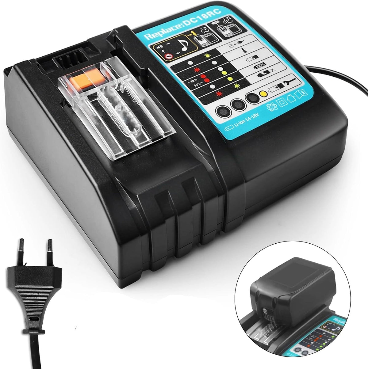 Ładowarka akumulatorów DC18RC BL1815, 18 V