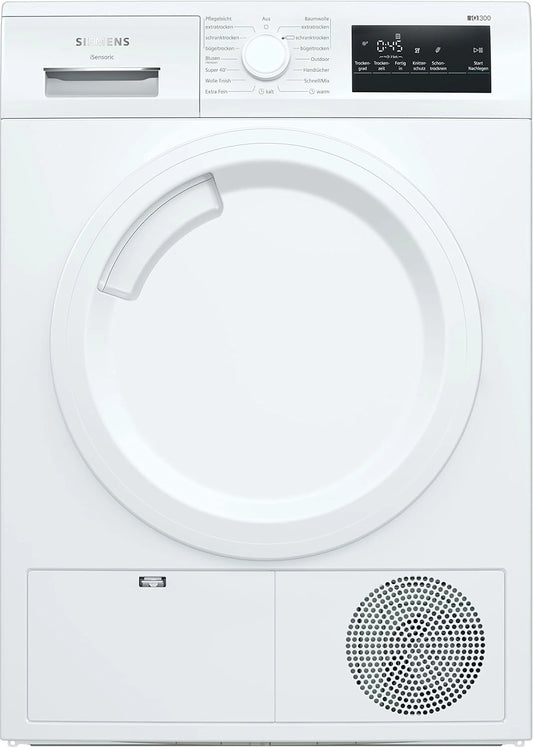 Suszarka do ubrań Siemens WT43HV03 iQ300, z pompą ciepła, kolor biały