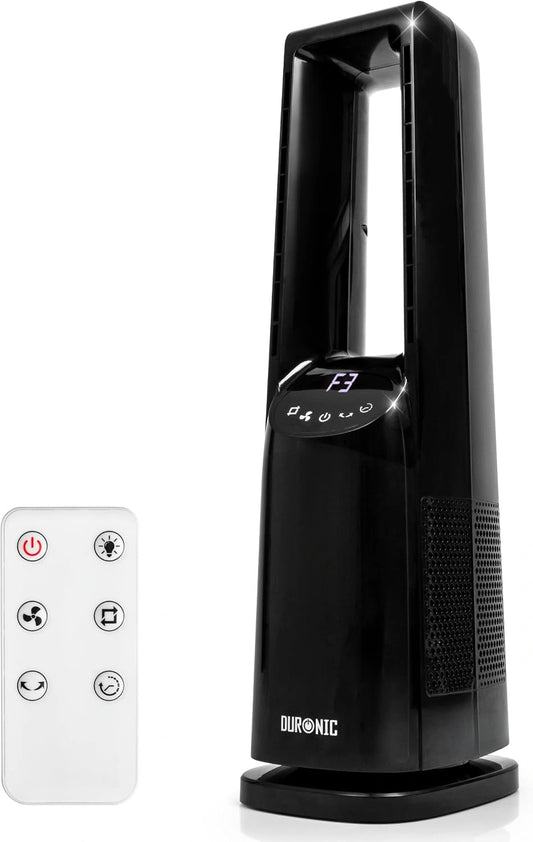 Wentylator Duronic FN72, 60 W, pilot zdalnego sterowania, programator czasowy, kolor czarny