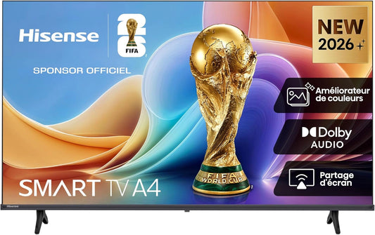 Telewizor Hisense 32A4S, Wi-Fi, kolor czarny