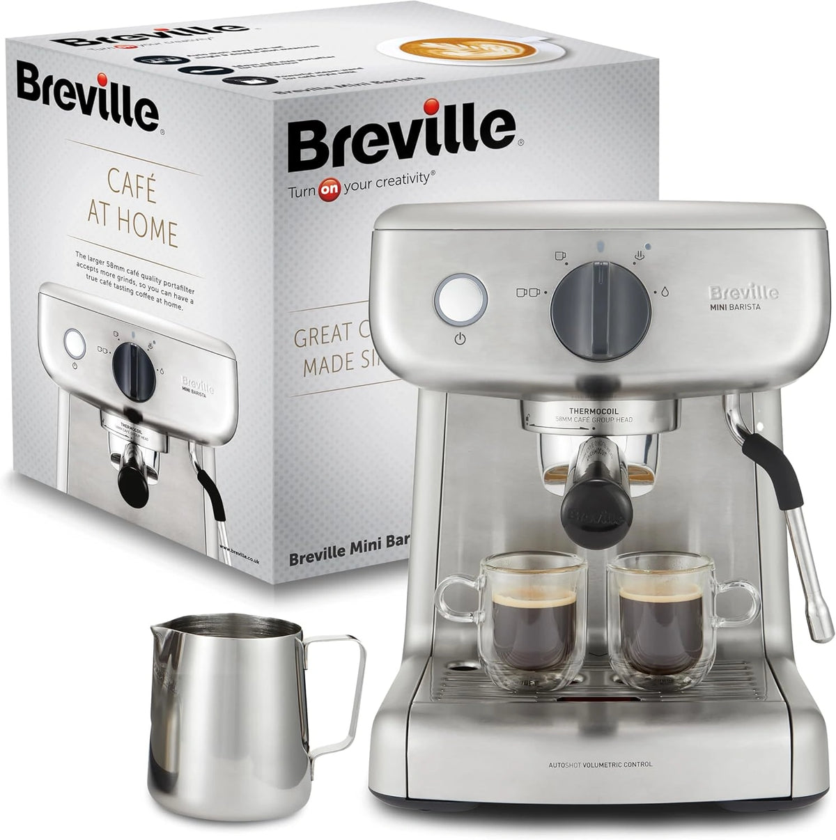 Ekspres do kawy Breville, kolor srebrny